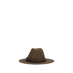 Brunello Cucinelli Brown Eco Fabric Fedora