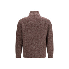 Brunello Cucinelli Bordeaux Wool Oves Aries Cardigan