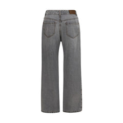 Brunello Cucinelli Gray Cotton Jeans Denim