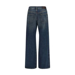 Brunello Cucinelli Blue Cotton Jeans Denim