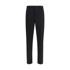 Fendi Black Mohair Dress Pants