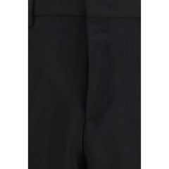 Fendi Black Mohair Dress Pants