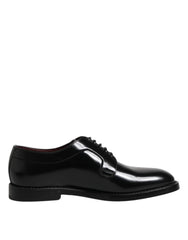 Dolce & Gabbana Black Calfskin Oxfords And Derbies