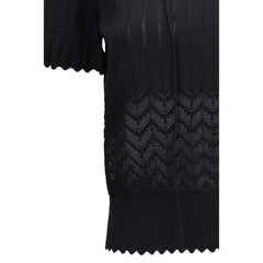 Alexander McQueen Black Viscose T-Shirt