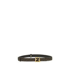 Fendi Black Calf Leather Bos Taurus Regular Belt