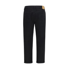 Brunello Cucinelli Black Cotton High-Waisted Jean