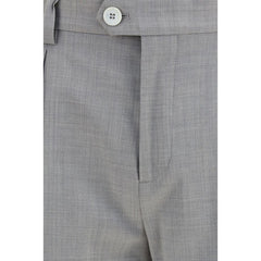 Brunello Cucinelli Gray Wool Oves Aries Dress Pants