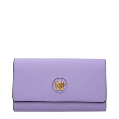 Versace Purple Leather Clutch Bag