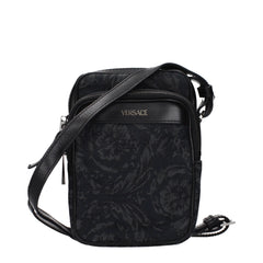 Versace Black Fabric Crossbody Bag