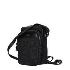 Versace Black Fabric Crossbody Bag