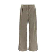 The Row Gray Cotton Casual Pants