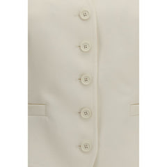 Fendi Beige Wool Oves Aries Waistcoat