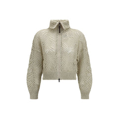 Brunello Cucinelli Beige Linen Cardigan