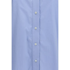 Brunello Cucinelli Blue Cotton Blouse