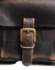 Dolce & Gabbana Black Leather Shoulder Satchel Briefcase Men Borse Bag