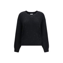 Brunello Cucinelli Black Cashmere Sweater