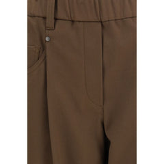 Brunello Cucinelli Brown Cotton Casual Pants