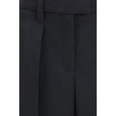 Brunello Cucinelli Black Wool Oves Aries Dress Pants
