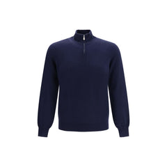 Brunello Cucinelli Blue Cashmere Sweater