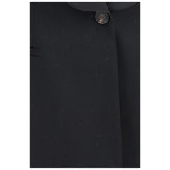Brunello Cucinelli Black Wool Oves Aries Full-Length Jacket