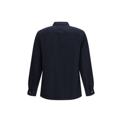Brunello Cucinelli Blue Wool Oves Aries Shirt