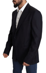 Dolce & Gabbana Black Wool Single Breasted NAPOLI Blazer
