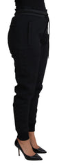 Dolce & Gabbana Black Polyester Neoprene Jogger Trouser Pants