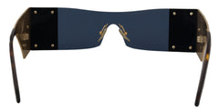 Dolce & Gabbana Gold Metal Rectangle Shades DG2263 Sunglasses