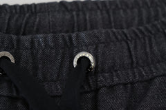 Dolce & Gabbana Grey Cotton Tapered Cotton Pants