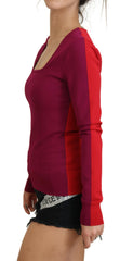 Dolce & Gabbana Multicolor Viscose Square Neck Pullover Sweater