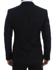 Dolce & Gabbana Black wool silk SICILIA blazer