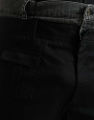 Dolce & Gabbana Black Gray Slim Cotton Denim Jeans Pants