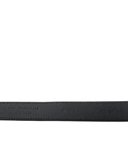Dolce & Gabbana Blue Suede Leather Gold Metal Buckle Belt