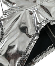 Dolce & Gabbana Silver Polyester Stretch Top