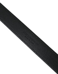 Dolce & Gabbana Beige Suede Leather Silver Buckle Belt Men