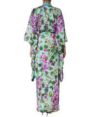 Dolce & Gabbana Multicolor Floral Silk Stretch Wrap Dress