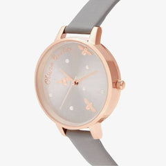 Olivia Burton Gray Artificial Leather Watch