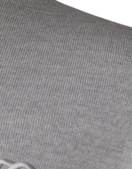 Dolce & Gabbana Light Gray Wool Crew Neck Pullover Sweater