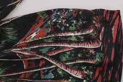Dolce & Gabbana Black Volcano Sicily Short Sleeve T-Shirt