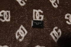 Dolce & Gabbana Brown Logo Monogram Cotton Crew Neck T-shirt