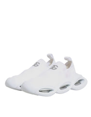 Dolce & Gabbana White Slip On Wave Low Top Sneakers Shoes