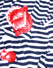 Dolce & Gabbana Multicolor Stripes Seashells Beach Towel