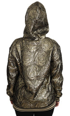 Dolce & Gabbana Im The Queen Jaquard Gold Sweatshirt  Hoodie