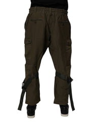 Dolce & Gabbana Brown Cotton Stretch Cargo Pants