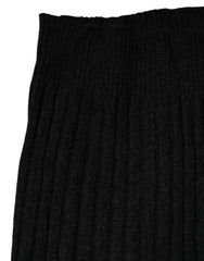 Dolce & Gabbana Black Cashmere Knitted Neck Warmer Foulard Scarf