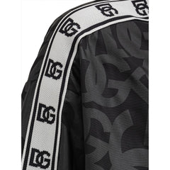 Dolce & Gabbana Black Polyester Shell Jacket