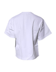 Dolce & Gabbana White Bellissima Cotton Crew Neck T-shirt