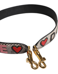 Dolce & Gabbana Multicolor DG AMORE Patch Bag Shoulder Strap