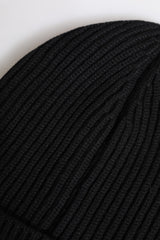 Dolce & Gabbana Black Cashmere Knitted Winter Beanie Hat