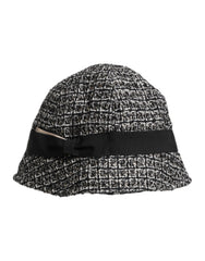 Dolce & Gabbana Black Cotton Blend Bucket Hat